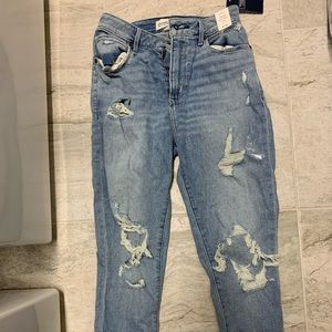 Abercrombie & Fitch high rise super skinny curve love ankle jean